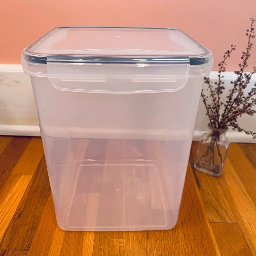 Clear Plastic Storage Container Sealing Snap Lid Food Grade